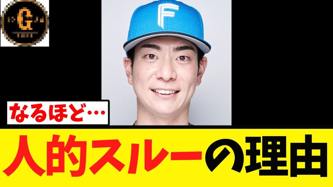 【日本ハム】人的補償ではなく、金銭を選んだ理由とは…