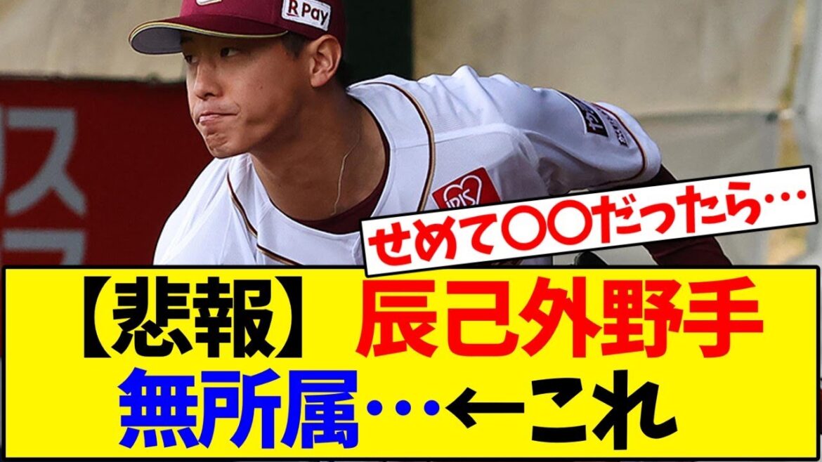 【東北楽天ゴールデンイーグルス】辰己外野手無所属…←これ【野球反応集】 【東北楽天ゴールデンイーグルス】辰己外野手無所属…←これ【野球反応集】