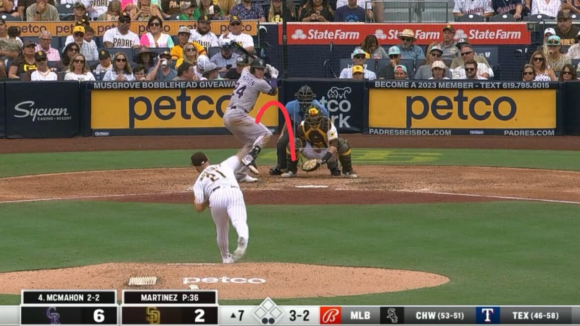 ニックマルティネスの真下に割れるドロップカーブ奪三振集