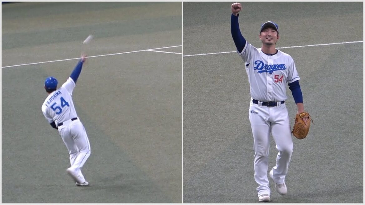 ライトゴロを成立させてドヤ顔のライト藤嶋！