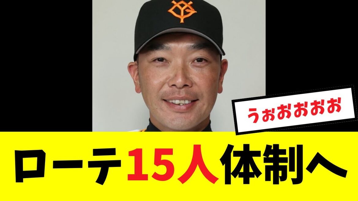 【超豪華】巨人の来季ローテ候補がこちら...