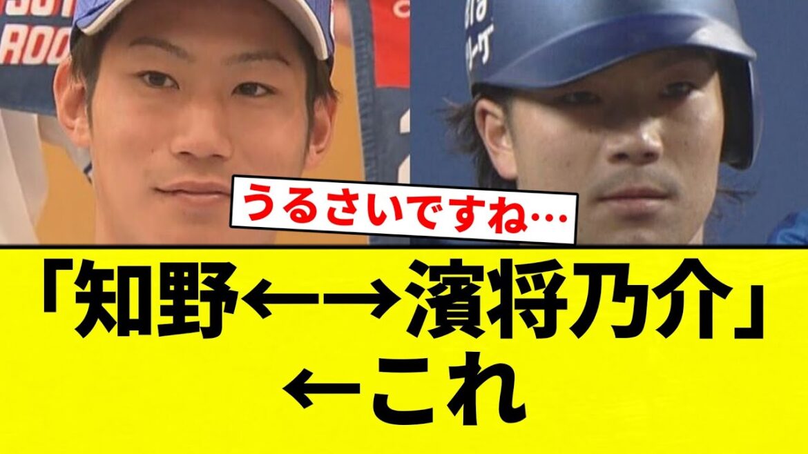 【これ】｢知野←→濱将乃介｣ ←これwwwwwwww【プロ野球反応集】【2chスレ】【なんG】
