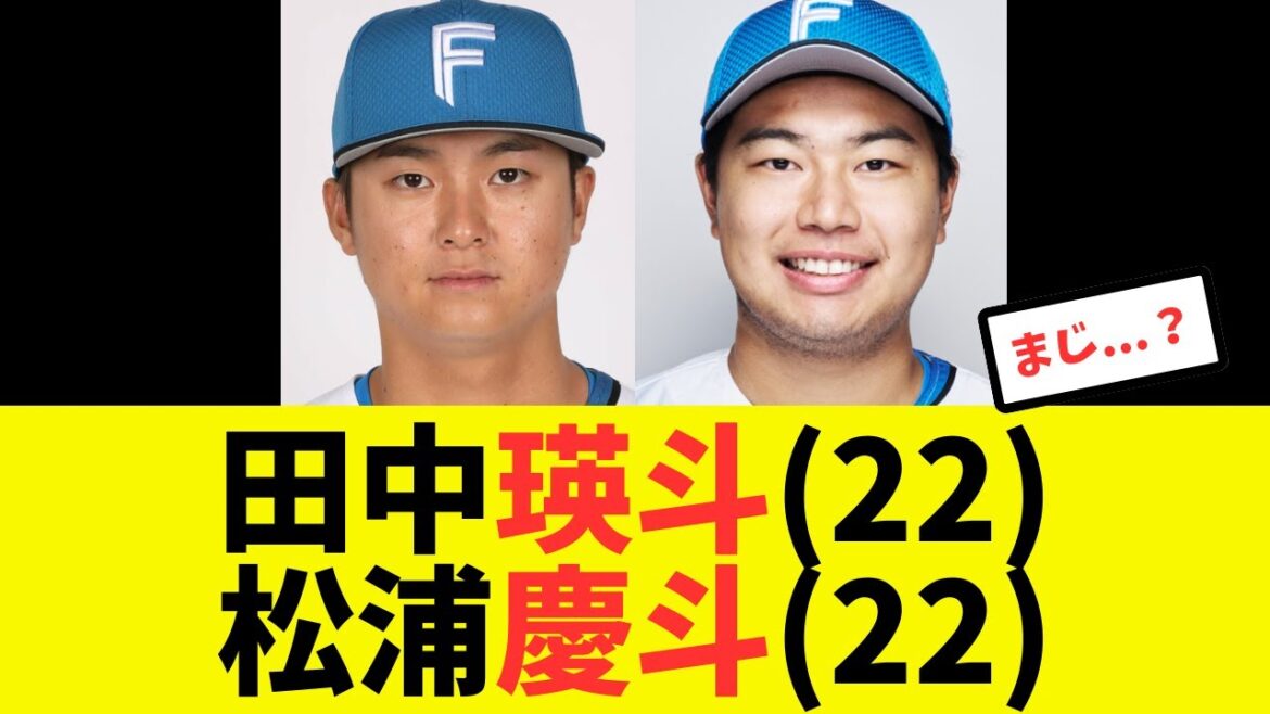【現役ドラフト】二人の4年目終了時点での成績比較がこちら...