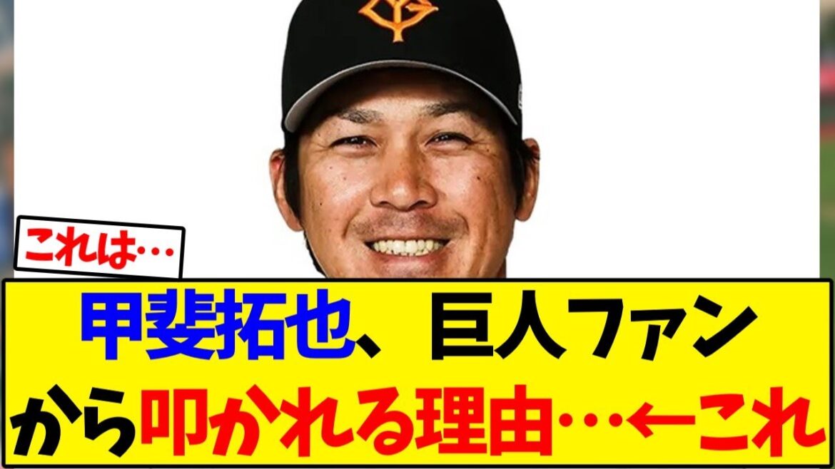 【読売ジャイアンツ】甲斐拓也、巨人ファンから叩かれる理由…←これ【野球反応集】
