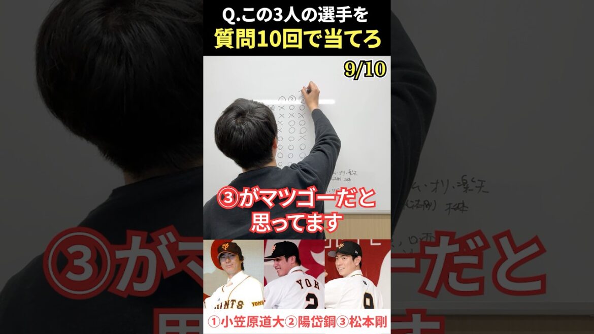 プロ野球アキネーター #プロ野球 #アキネーター #小笠原道大 #陽岱鋼 #松本剛 プロ野球アキネーター #プロ野球 #アキネーター #小笠原道大 #陽岱鋼 #松本剛