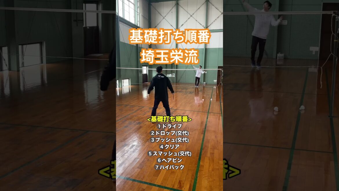 埼玉栄流の基礎打ちの順番