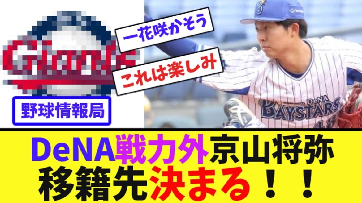 DeNA戦力外京山将弥、移籍先決まる!!【ネット情報局】 DeNA戦力外京山将弥、移籍先決まる!!【ネット情報局】