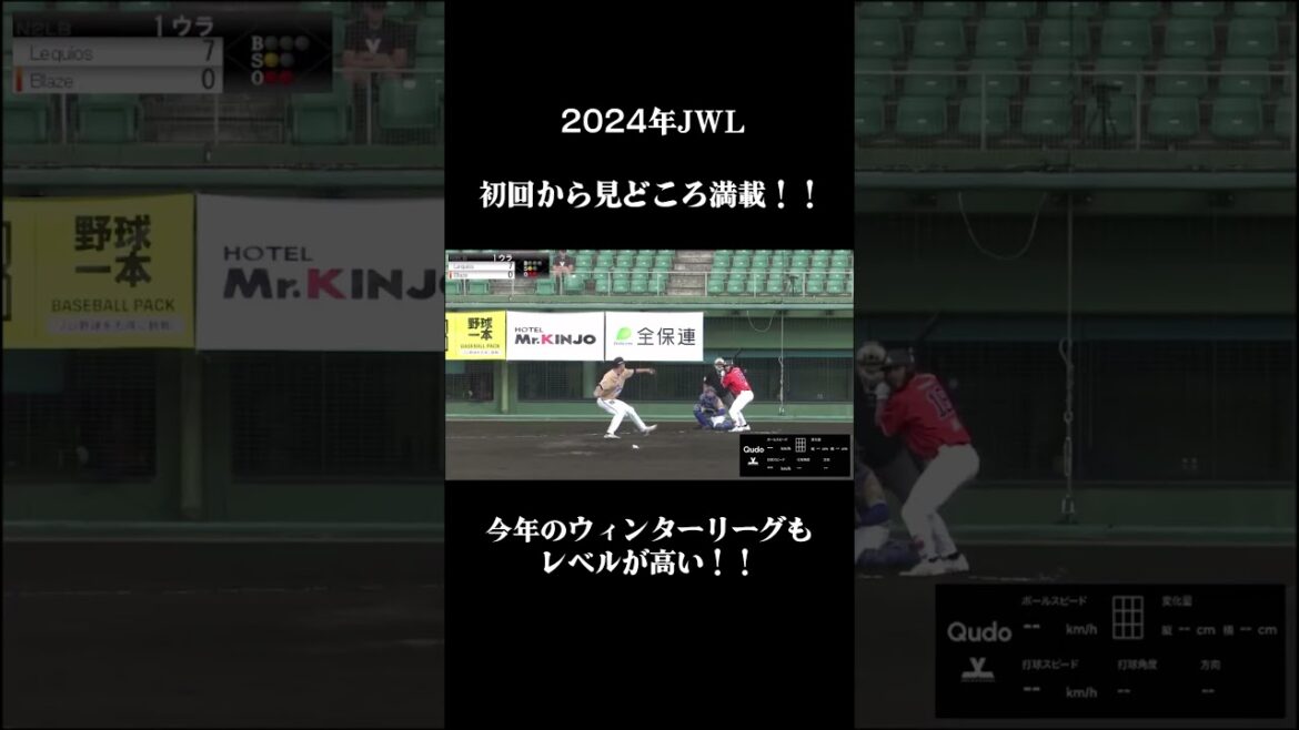 初回からビッグプレー続出！今年のウィンターリーグもレベルが高い！！