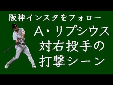 【阪神をフォロー】アンドレ・リプシウス 対右投手の打撃シーン(2023年) 【阪神をフォロー】アンドレ・リプシウス 対右投手の打撃シーン(2023年)
