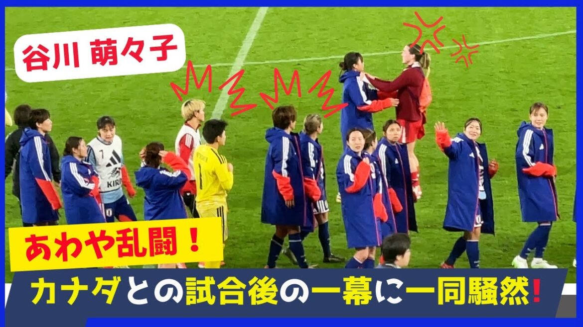 谷川萌々子胸ぐら掴まれる!チームメイトのジル選手との試合後の会話の様子! 谷川萌々子胸ぐら掴まれる!チームメイトのジル選手との試合後の会話の様子!