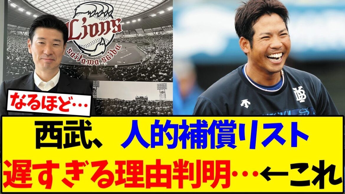 【西武ライオンズ】西武、人的補償リスト遅すぎる理由判明…←これ【野球反応集】