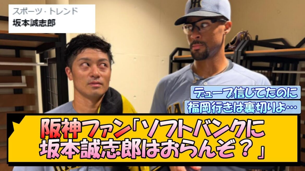 阪神ファン「ソフトバンクに坂本誠志郎はおらんぞ？」