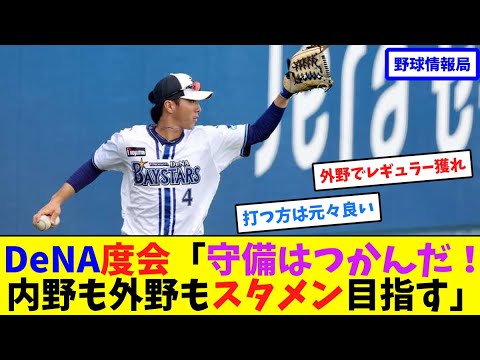 DeNA度会「守備はつかんだ!内野も外野もスタメン目指す」【ネット情報局】 DeNA度会「守備はつかんだ!内野も外野もスタメン目指す」【ネット情報局】