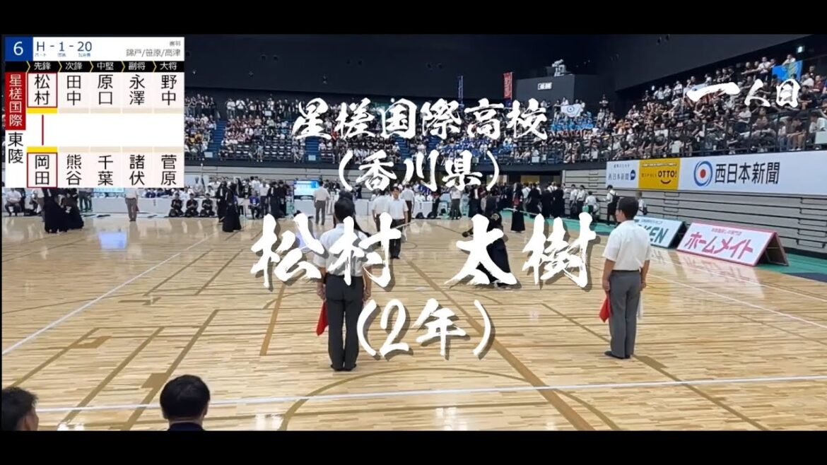 玉竜旗高校剣道大会 【15人抜き達成】松村 太樹（星槎国際）