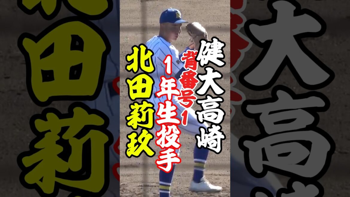 【高校野球】健大高崎　1年生投手・北田莉玖（佐倉シニア）　千葉ロッテジュニア #高校野球  #健大高崎 #野球 #甲子園 #投手 #千葉ロッテマリーンズ  #baseball #shorts
