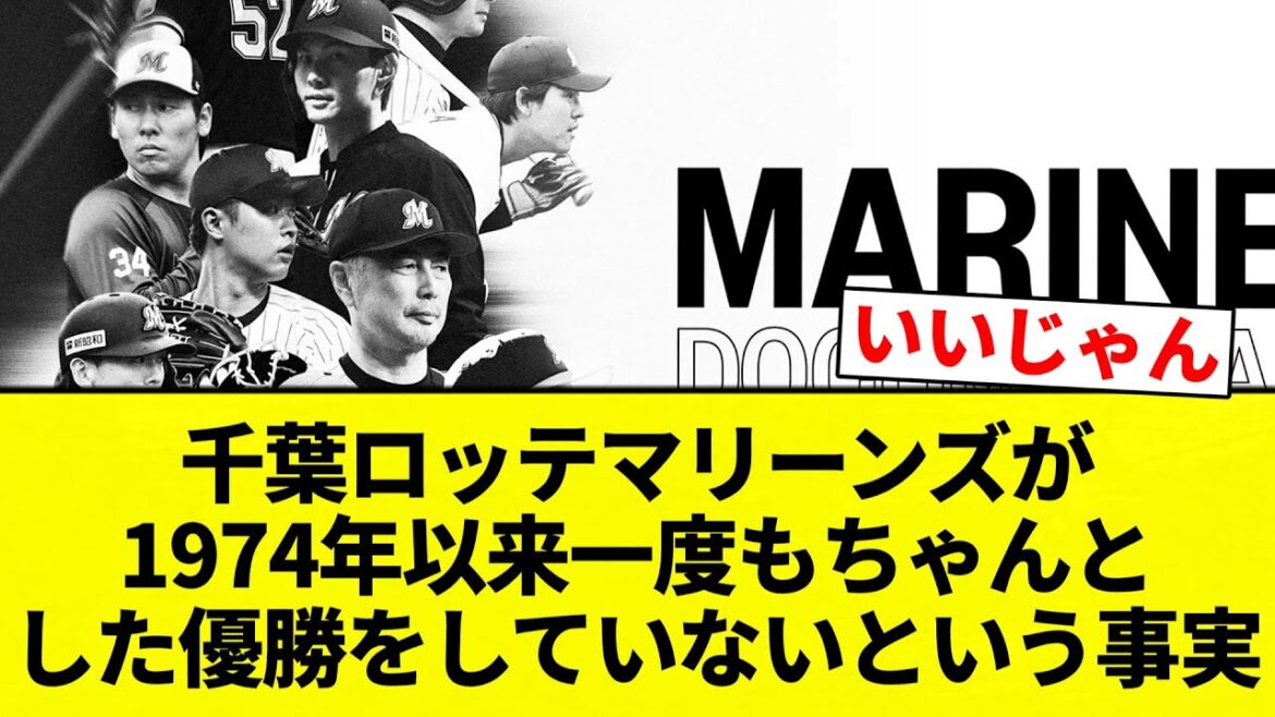 【ぶりーんず】千葉ロッテマリーンズが1974年以来一度もちゃんとした優勝をしていないという事実【プロ野球反応集】【2chスレ】【なんG】