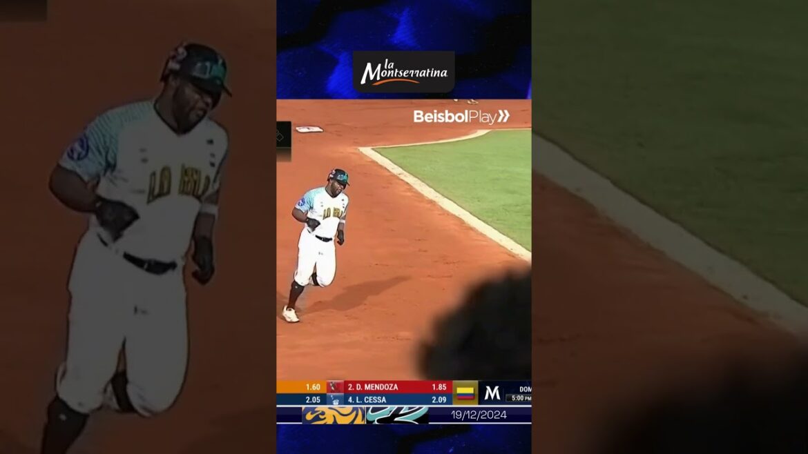 Moisés Gómez sacó su jonrón #15 🔥🌴 Video: 1Baseball #LVBP #LaMontserratina #ArtesanosDelSabor