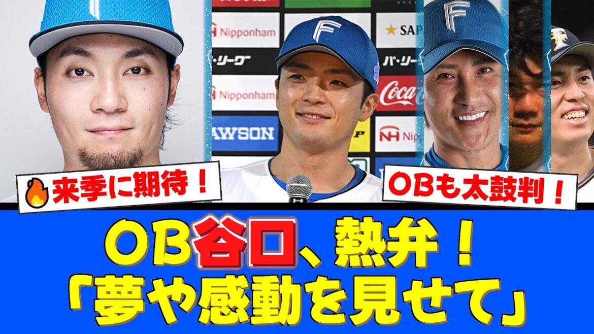 【OB解説】谷口雄也が来季のキーマンを徹底分析!エース伊藤大海、4番候補郡司裕也への期待とは?1億円プレイヤー誕生に「羨ましい」と本音も!新庄監督の勝利宣言は実現なるか!?【プロ野球ファンの反応】 【OB解説】谷口雄也が来季のキーマンを徹底分析!エース伊藤大海、4番候補郡司裕也への期待とは?1億円プレイヤー誕生に「羨ましい」と本音も!新庄監督の勝利宣言は実現なるか!?【プロ野球ファンの反応】