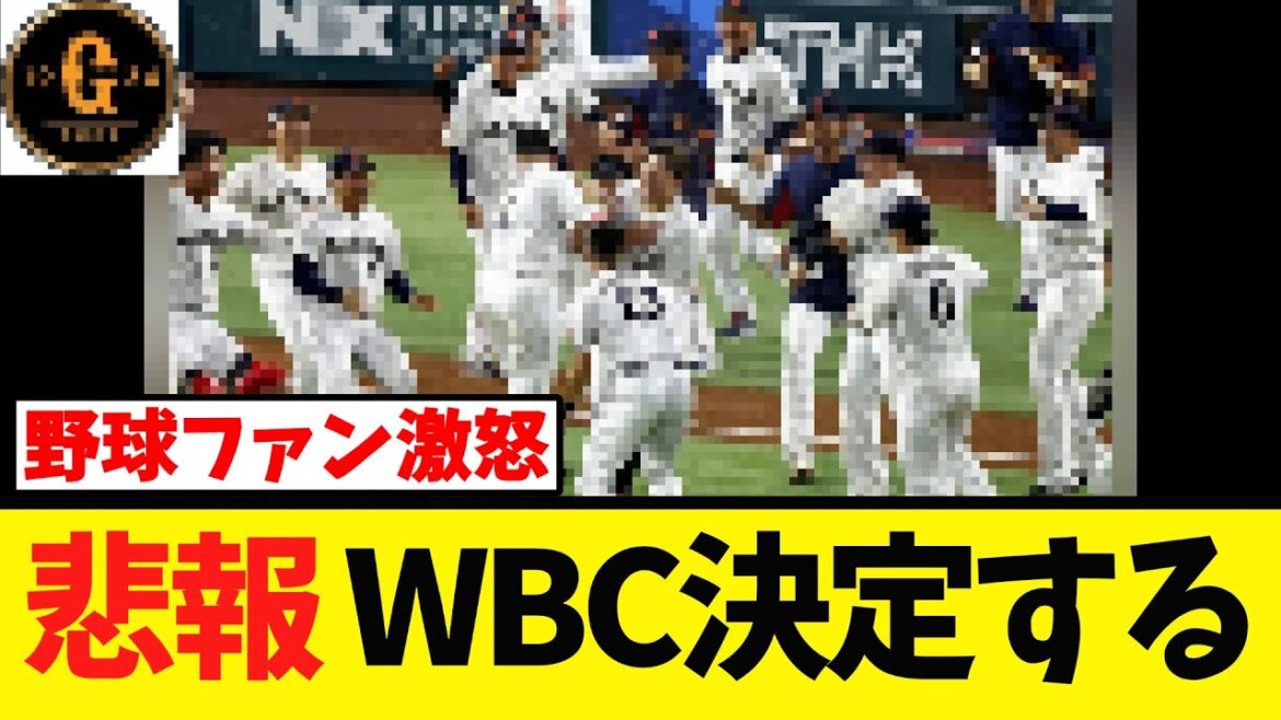 【野球ファンブチギレ】WBC 正式に決定する