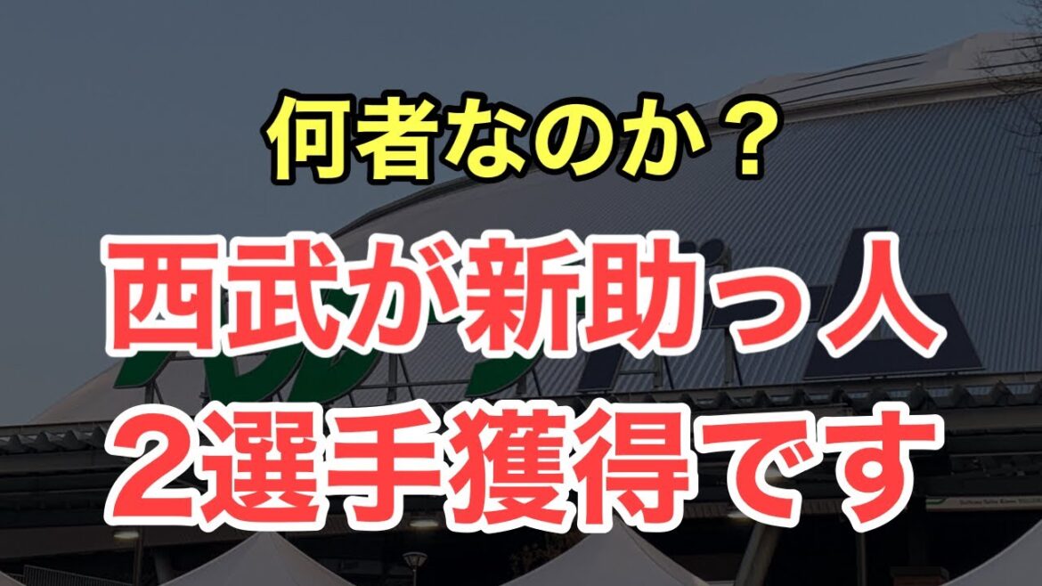 【速報】西武が新たに2人の助っ人投手を獲得