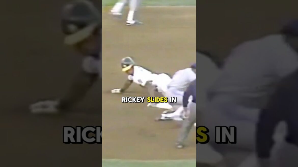 リッキー・ヘンダーソンが三人称で話す…そして盗塁する😂