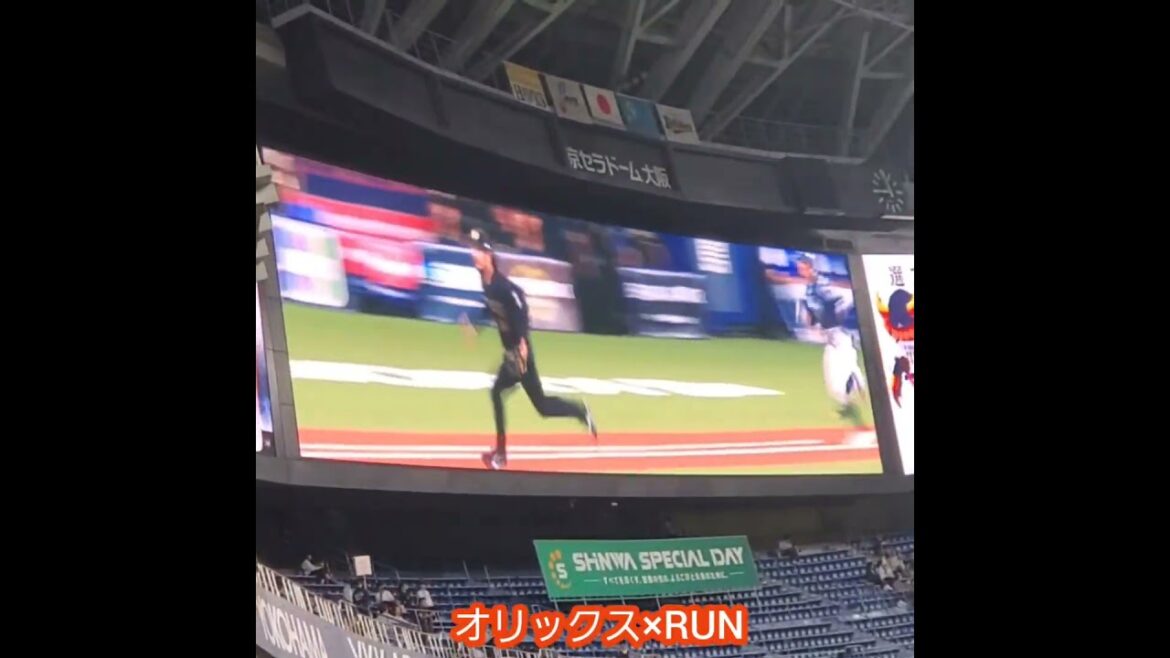 20250509　試合前に流れる！ｵﾘｯｸｽ･ﾊﾞﾌｧﾛｰｽﾞ×RUN(timelesz、旧Sexy Zone)　ｺﾗﾎﾞ映像　#shorts@京ｾﾗﾄﾞｰﾑ大阪･ﾚﾌﾄ外野下段