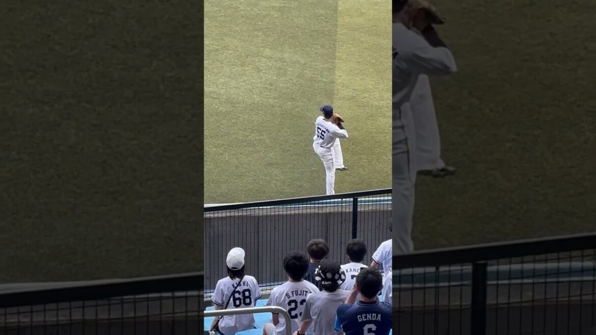 仲三河優太の送球が確認できる動画