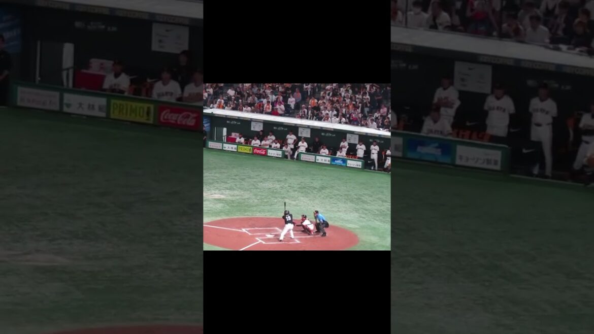 甲斐拓也フェンス直撃二塁打打った時のスイングとジャイアンツの反応＜読売ジャイアンツ対 福岡ソフトバンクホークス2024年5月28日＞