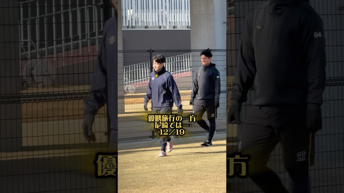 優勝旅行の一方で12/19尼崎 #阪神 #阪神タイガース #阪神ファン #下村海翔 #岡留英貴 #青山学院大学 #能登嵩都 #新潟 #オイシックス #アルビレックス #平田勝男 #尼崎 #プロ野球