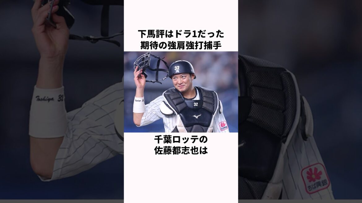 「下馬評ではドラ1だった」佐藤都志也に関する雑学#プロ野球 #野球雑学 「下馬評ではドラ1だった」佐藤都志也に関する雑学#プロ野球 #野球雑学