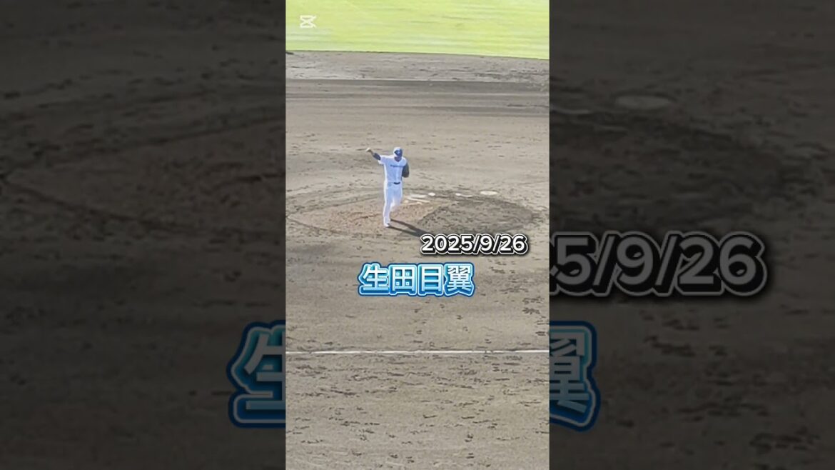 【FIGHTERS】 #生田目翼 投手13のスピードガン #shorts #日本ハム #ファイターズ #プロ野球