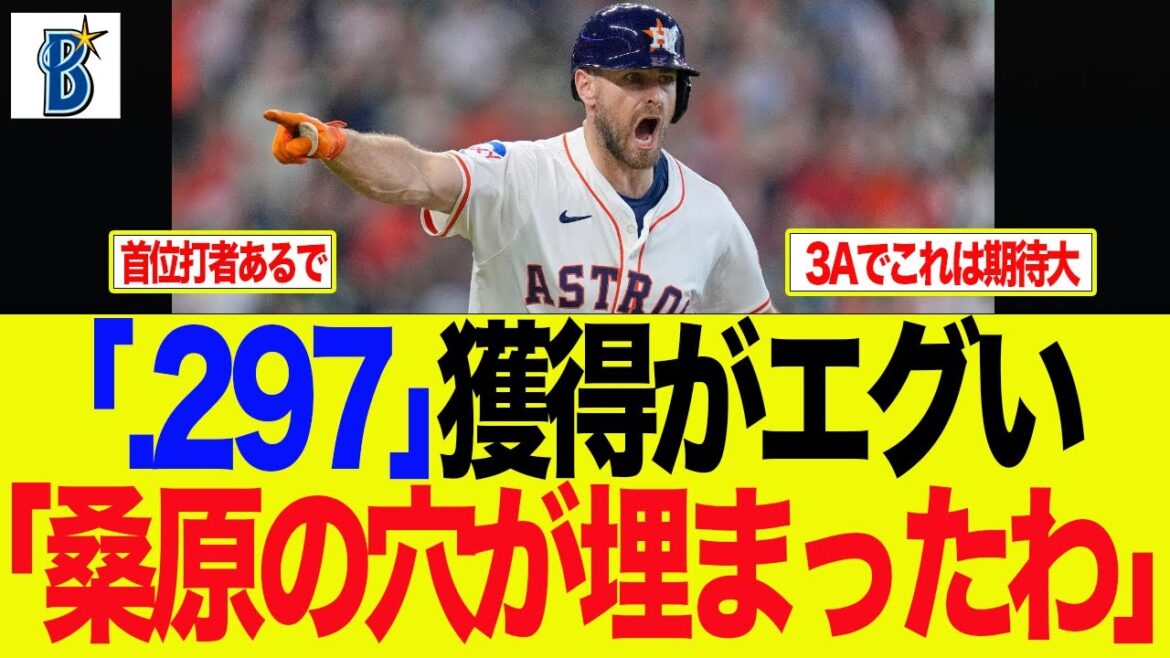 【DeNA】「.297」獲得がエグい　「桑原の穴が埋まったわ」　ベイスターズファンの反応集