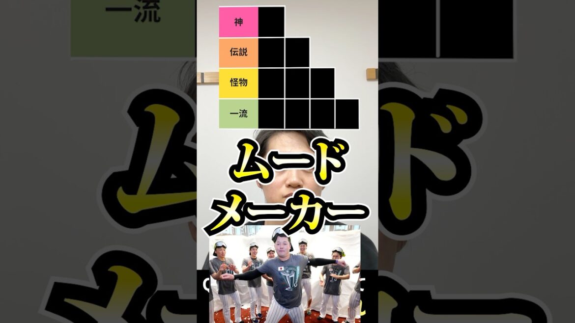 プロ野球tierを作ろう #tierlist #プロ野球 #ムードメイカー #杉谷拳士 #牧秀悟 #新庄剛志
