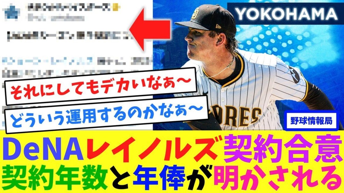 DeNAレイノルズ契約合意、契約年数と年俸が明かされる【ネット情報局】 DeNAレイノルズ契約合意、契約年数と年俸が明かされる【ネット情報局】