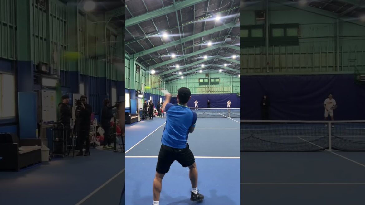 日本のエース!!西岡良仁プロのウォーミングアップ#shorts