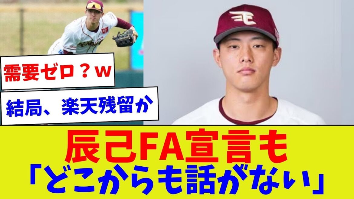 【楽天残留か？】辰己FA宣言も「どこからも話がない」【野球情報】【2ch 5ch】【なんJ なんG反応】【野球スレ】