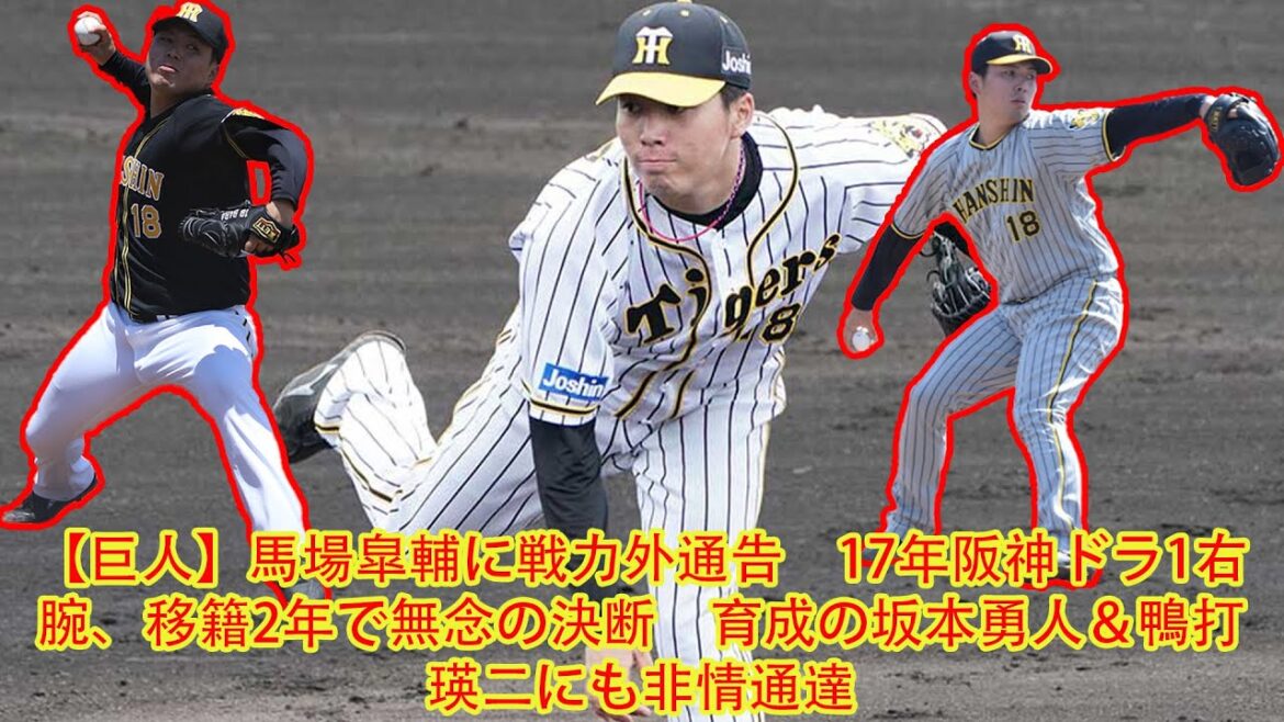 【巨人】馬場皐輔に戦力外通告 阪神ドラ1右腕が移籍2年で無念の別れ 坂本勇人&鴨打瑛二にも非情の知らせ 【巨人】馬場皐輔に戦力外通告 阪神ドラ1右腕が移籍2年で無念の別れ 坂本勇人&鴨打瑛二にも非情の知らせ