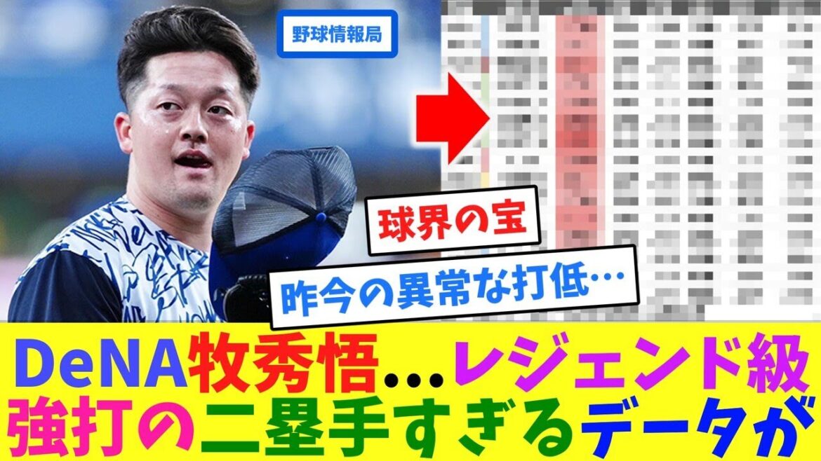 DeNA牧秀悟…レジェンド級”強打の二塁手”すぎるデータが【ネット情報局】 DeNA牧秀悟...レジェンド級"強打の二塁手"すぎるデータが【ネット情報局】