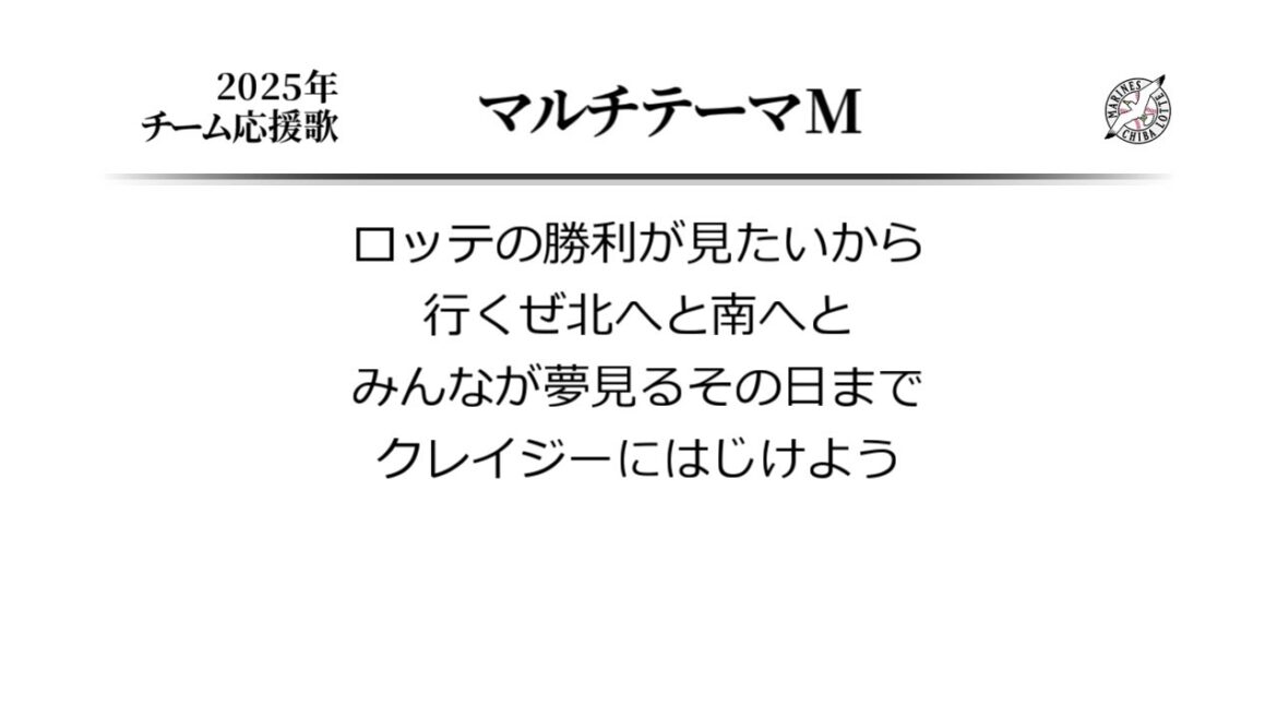 千葉ロッテマリーンズ マルチテーマM [MIDI]