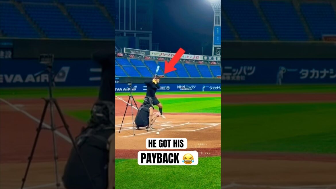 His friend hit him… so he did this 😂