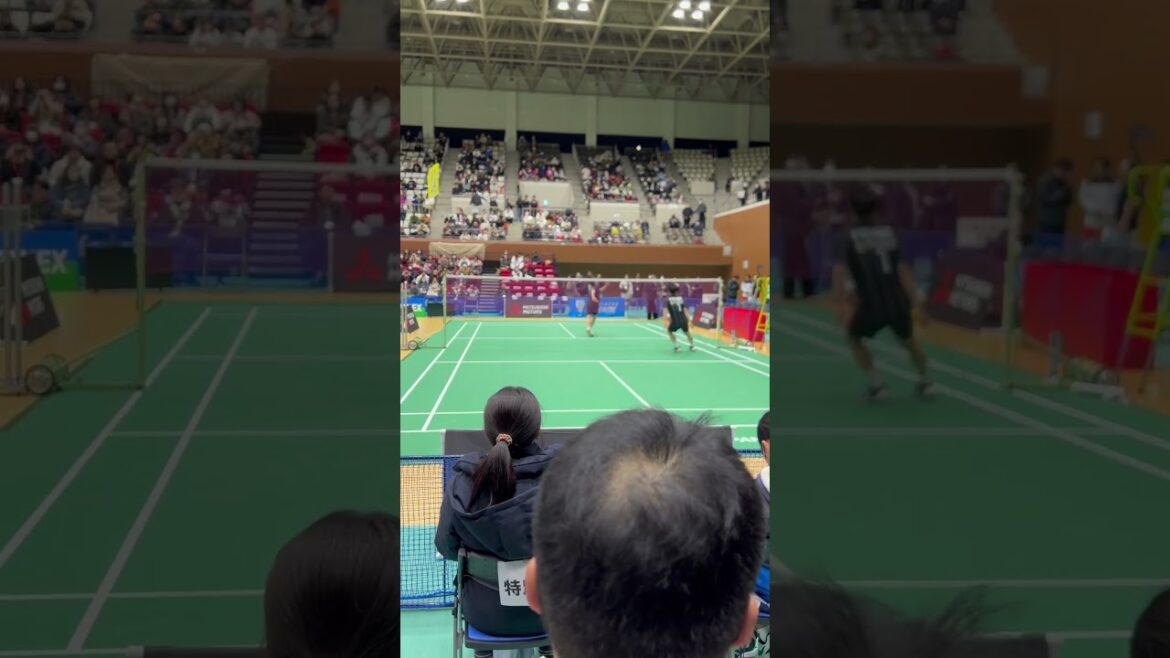 【badminton】S/Jリーグ2025年1月26日　BIPROGY渡邉選手試合前練習#shortsvideo