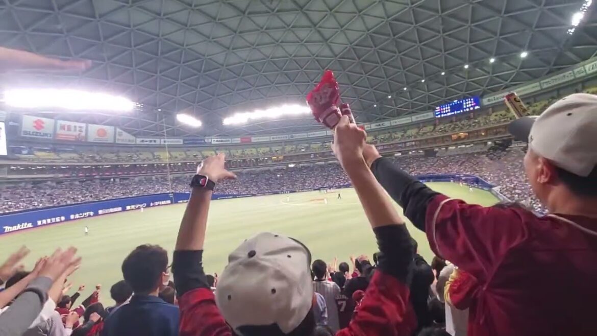 20250322　ﾅｺﾞﾄﾞで継続させたい！【阿部寿樹 ﾏｽﾀｰｺｰﾙ】　5回表　東北楽天ｺﾞｰﾙﾃﾞﾝｲｰｸﾞﾙｽ@ﾊﾞﾝﾃﾘﾝﾄﾞｰﾑ ﾅｺﾞﾔ･ﾚﾌﾄ外野 ﾅｺﾞﾔﾄﾞｰﾑ ｵｰﾌﾟﾝ戦