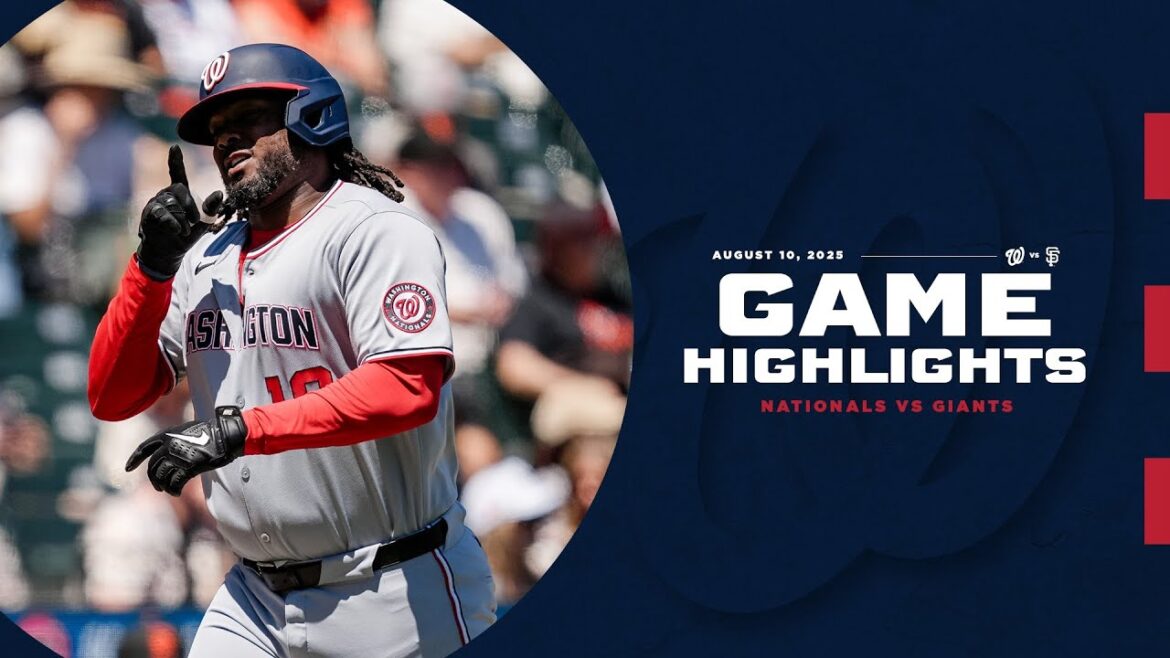 Nationals vs. Giants Game Highlights (8/10/25) | MLB Highlights Nationals vs. Giants Game Highlights (8/10/25) | MLB Highlights
