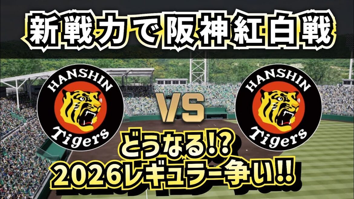【どうなる!?2026阪神‼】新戦力で阪神タイガース紅白戦‼激しいレギュラー争いはどうなる!?
