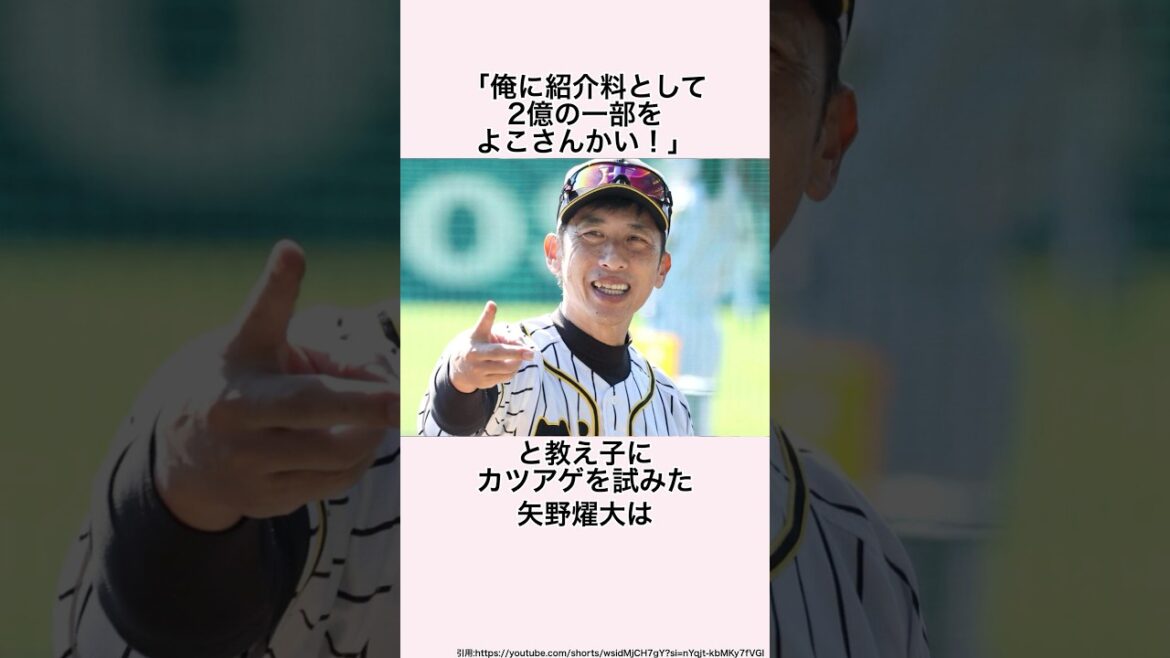 「石井大智からカツアゲしようとした」矢野燿大に関する雑学 #プロ野球 #矢野燿大 #阪神タイガース