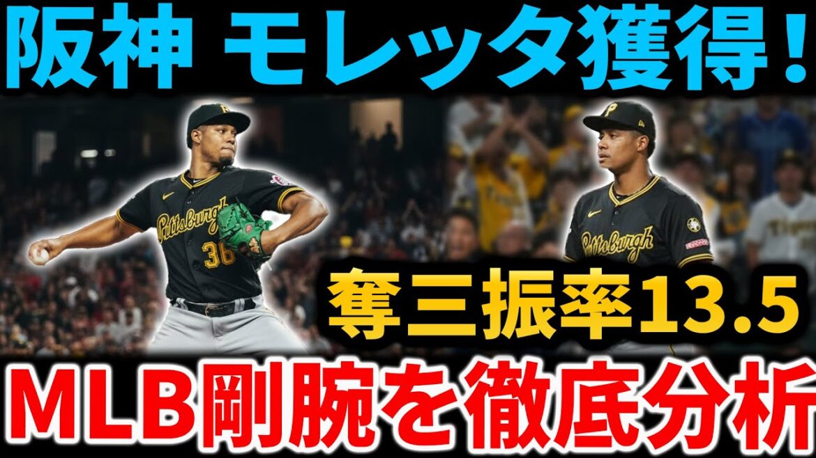 阪神モレッタ獲得!なぜ今?MLB剛腕『奪三振率13.5』のセットアッパー候補を徹底分析!勝利の方程式のピースになるか? 阪神モレッタ獲得!なぜ今?MLB剛腕『奪三振率13.5』のセットアッパー候補を徹底分析!勝利の方程式のピースになるか?