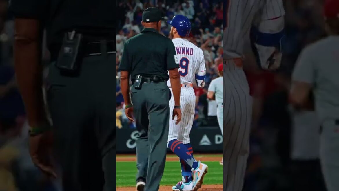 Brandon Nimmo brings the energy to the ballpark 🔥 #walkoff #mets #mlb