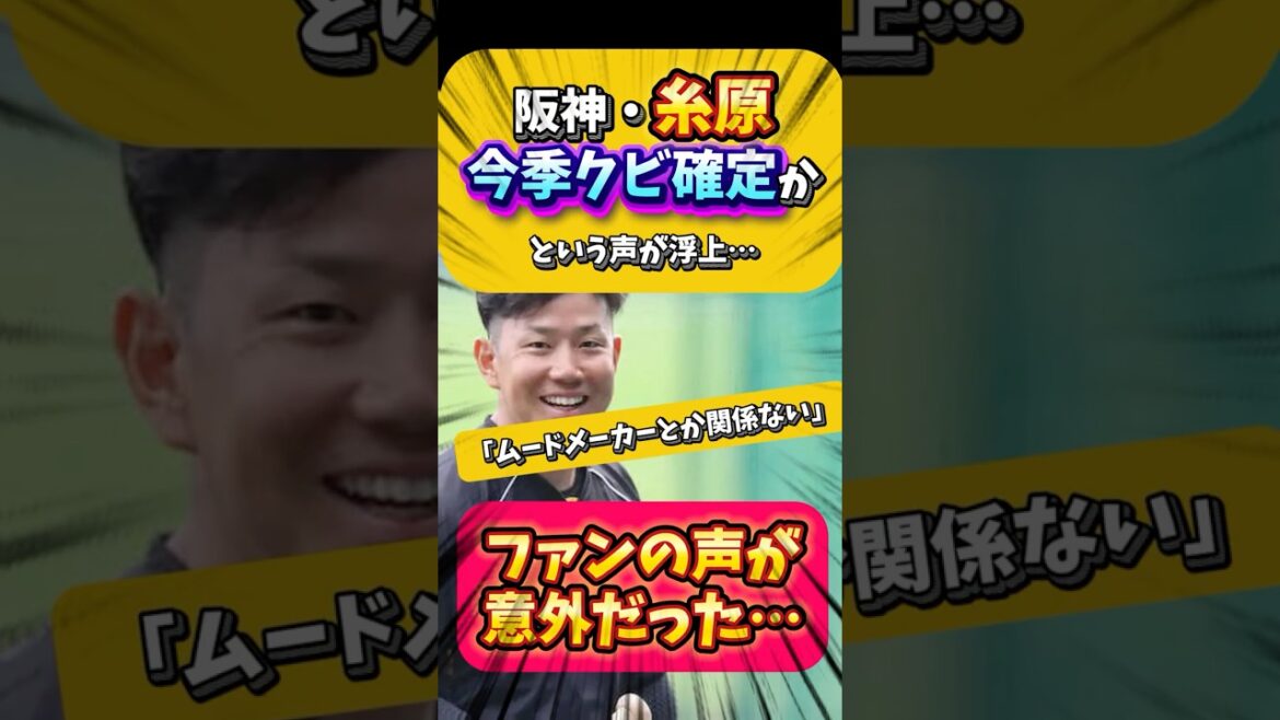 【悲報】ファンの反応は？阪神・糸原今季クビという声が浮上…