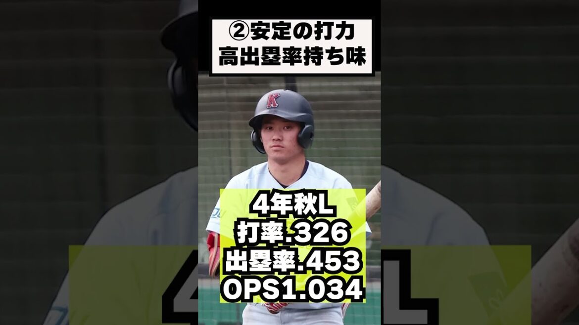 【カープ2026新戦力】ドラ3勝田はポスト菊池候補！守備力・野球IQの高さを活かしてレギュラー争いへ#プロ野球 #野球#広島東洋カープ