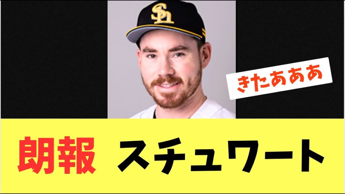 【復帰】ソフトバンクホークススチュワート！生存が確認される！有原退団の穴を埋めれる男